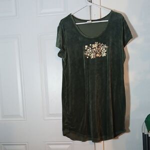 NOBO Olive Green Velvet Women's Tunic